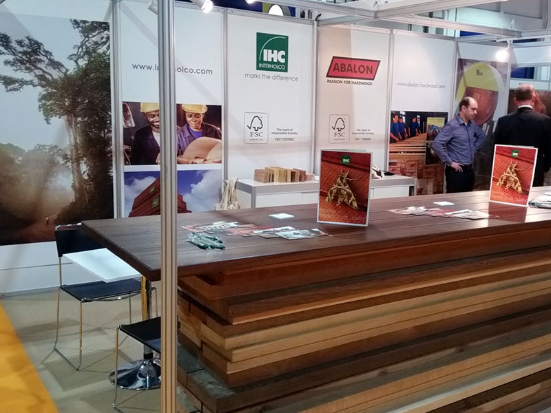 The IHC stand at the Dubai Wood Show