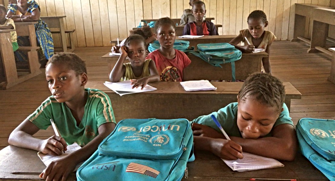 élèves de l école autochtone Ngombe carrefour IFO Congo