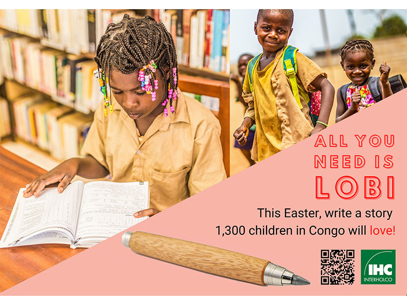All you need is LOBI, to write a story 1300 children in Congo love